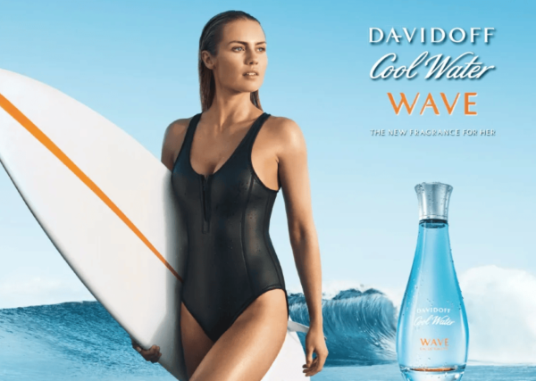 davidoff cool water wave woman poster